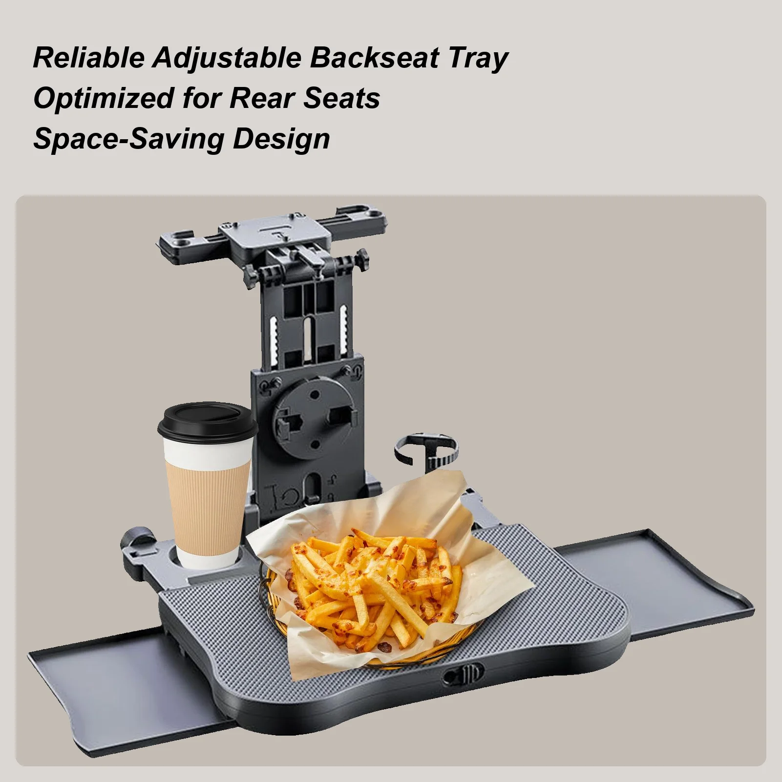 

Car Back Seat Table Foldable Adjustable High Load-bearing Table Back Headrest Seat Eating Food Trays For Trailer RV Truck