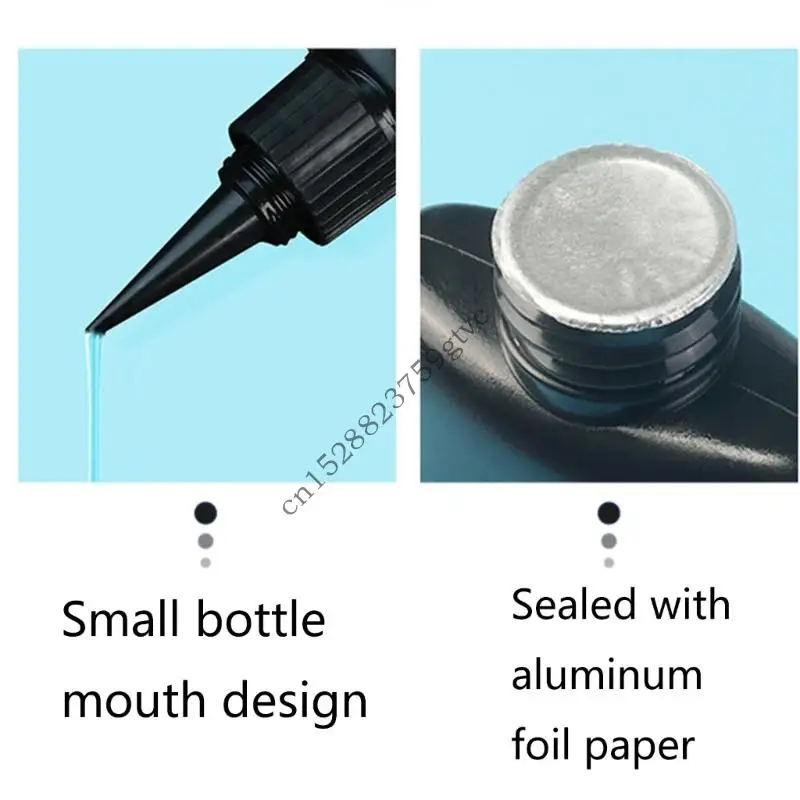 D0UF 100ml Low Scent UV Resin Adhesive Fast Setting High Safe Adhesive for Indoor Use and Nighttime Crafting