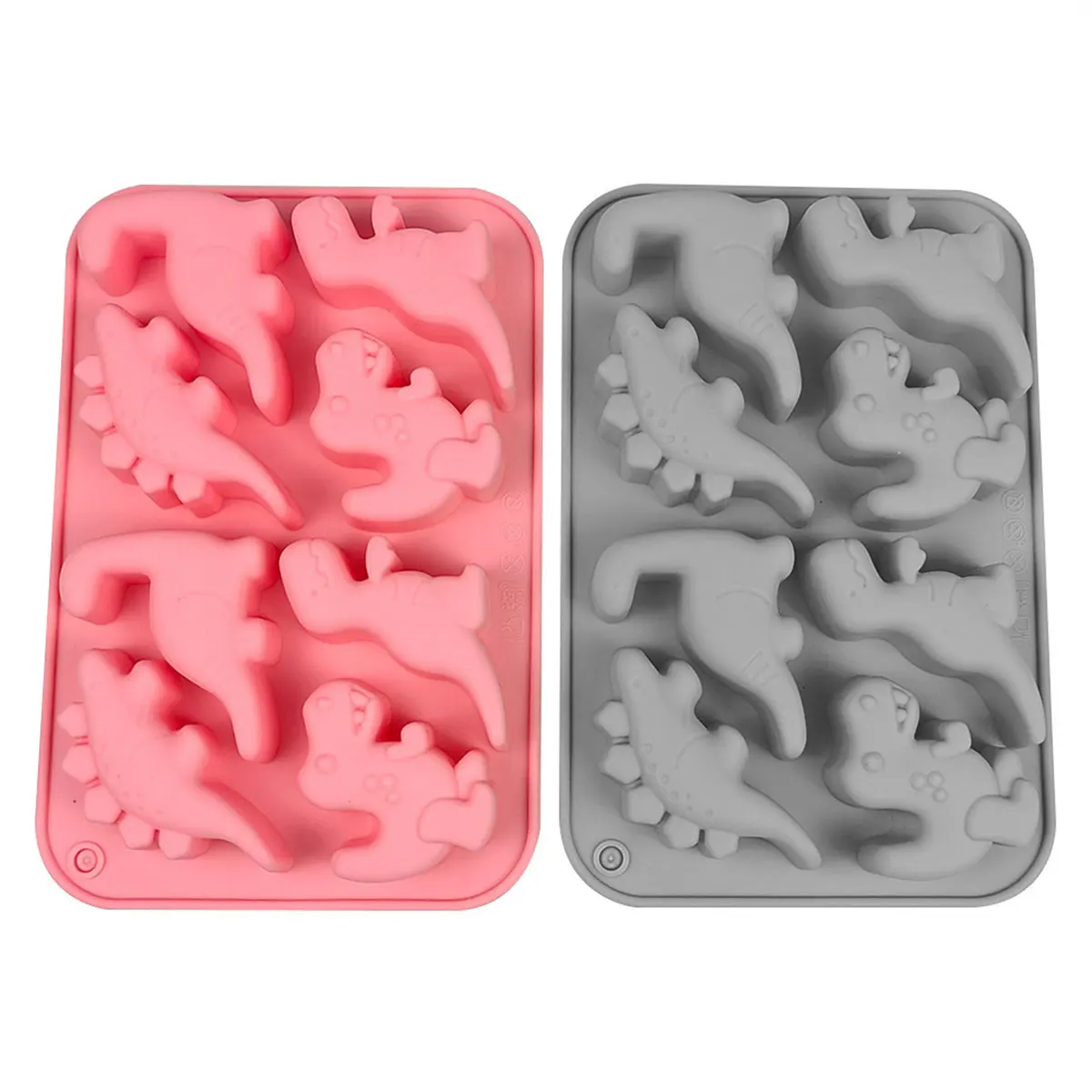 Jurassic Dinosaur Chocolate Silicone Mold Dragon Cake Decor Candy Jelly Baking Tool Candle Soap Mould Ice Tray Home Decor Gifts