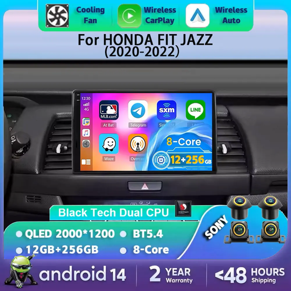 Android 14 Carplay Auto DSP Für HONDA FIT JAZZ 2020 2021 2022 Auto Radio GPS Player Navigation 2 Din