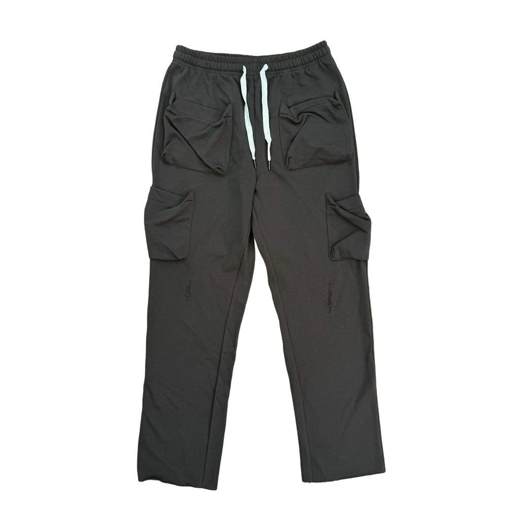 

Number Nine 05 Distred Multi ket Long Work Pants Loose Fit mid Waist Straight Leg Youthful Trend Summer Sportswear