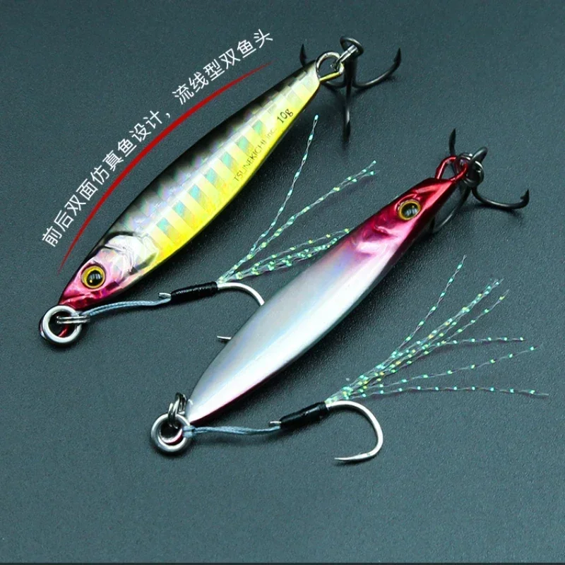 ISSEI ISSEI 3-pack TT01 Saeba Hard Bait Iron Plate Road Submerged Wild Fishing Black Pit Mandarin Fish Perch Sinking Sequins