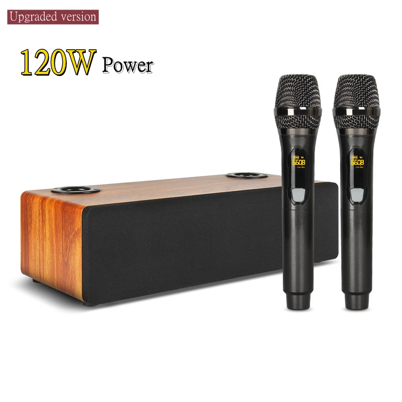 Bluetooth 5.0 Home Theater Speaker Wireless Microphone Karaoke Bluetooth Speaker Set for Mobile Phone KTV Karaoke DJ Caixa DeSom