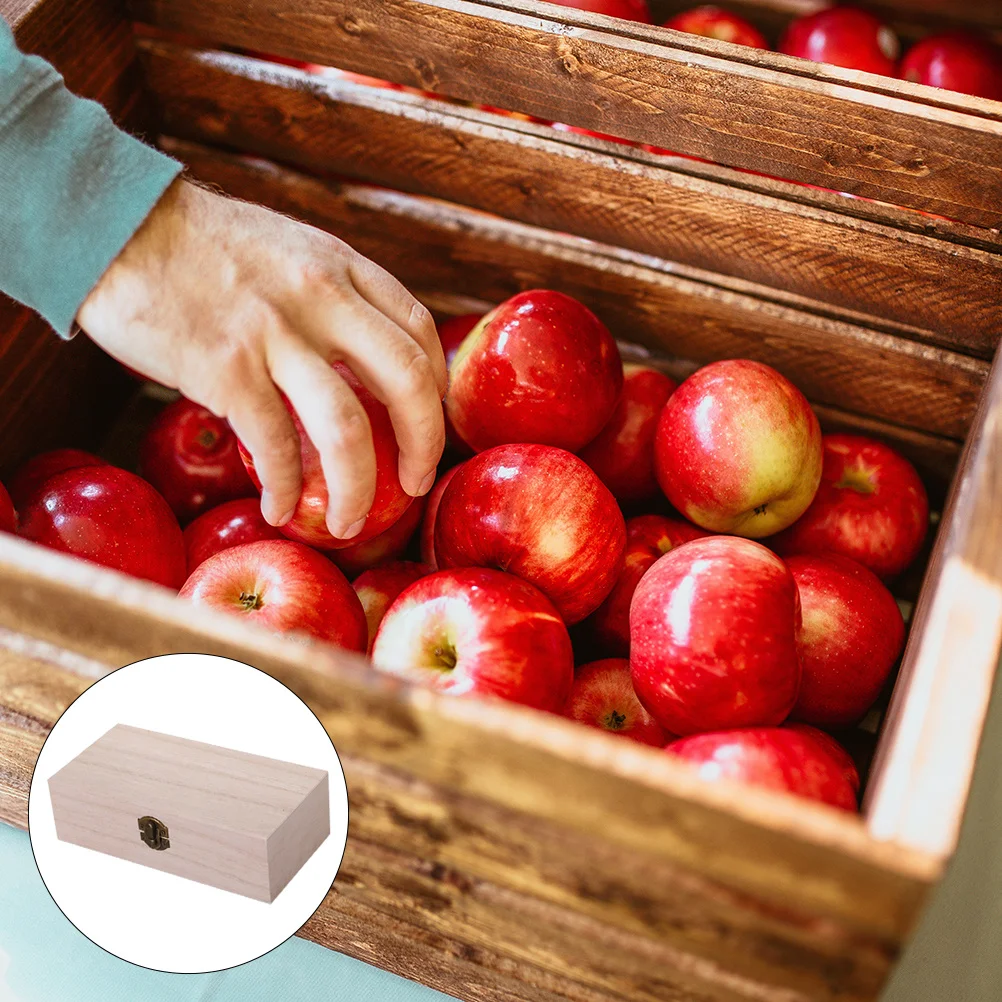 

Набор из 2 деревянных шкатулок ручной работы с гладкой отделкой в ретро-стиле для хранения украшений, чая и повседневных принадлежностей в спальне