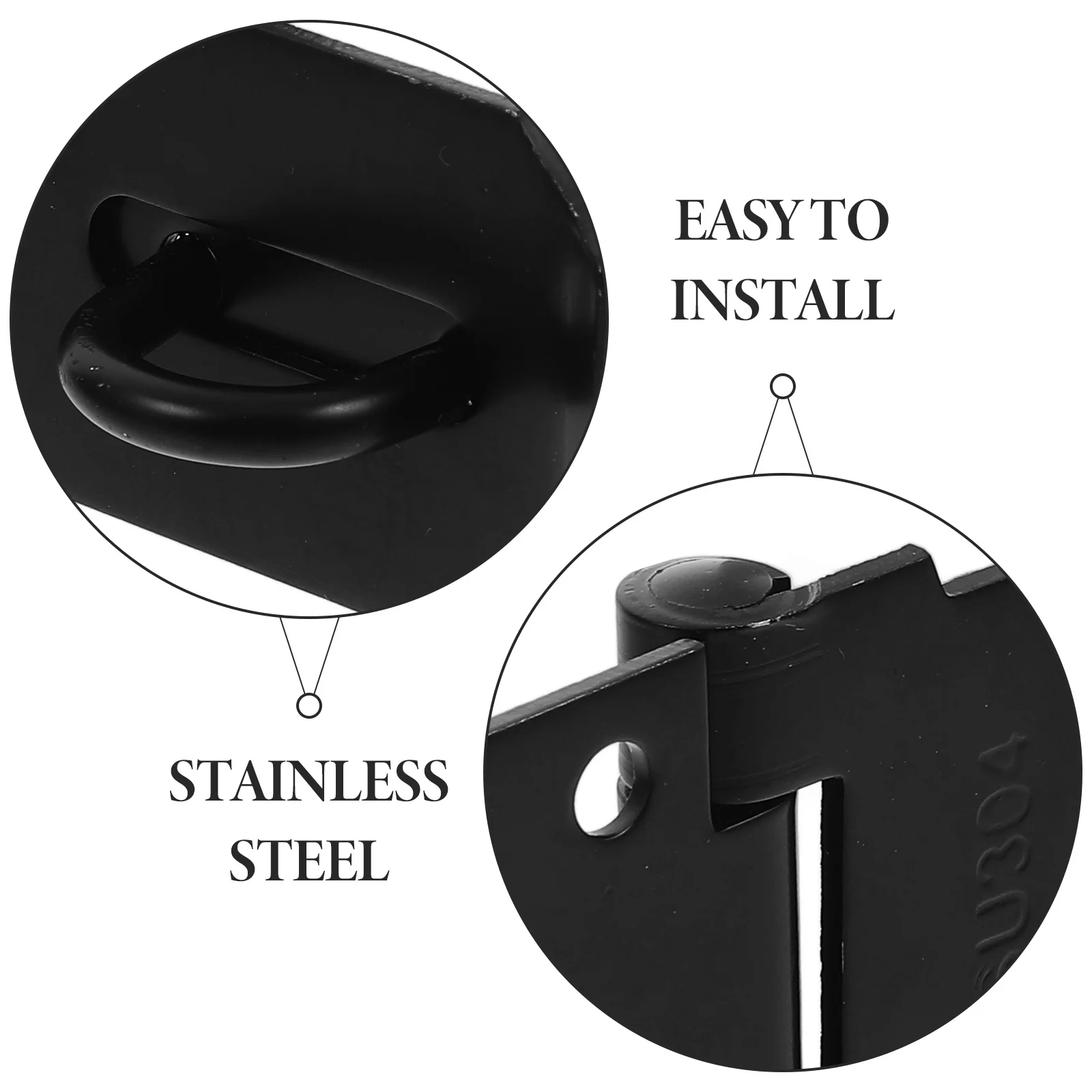 2 مجموعات الفولاذ المقاوم للصدأ غلق بمشبك مزلاج الثقيلة الحظيرة مزلاج الباب تسليط قفل قفل المفصلي بوابة قفل الأجهزة الباب غلق بمشبك قفل