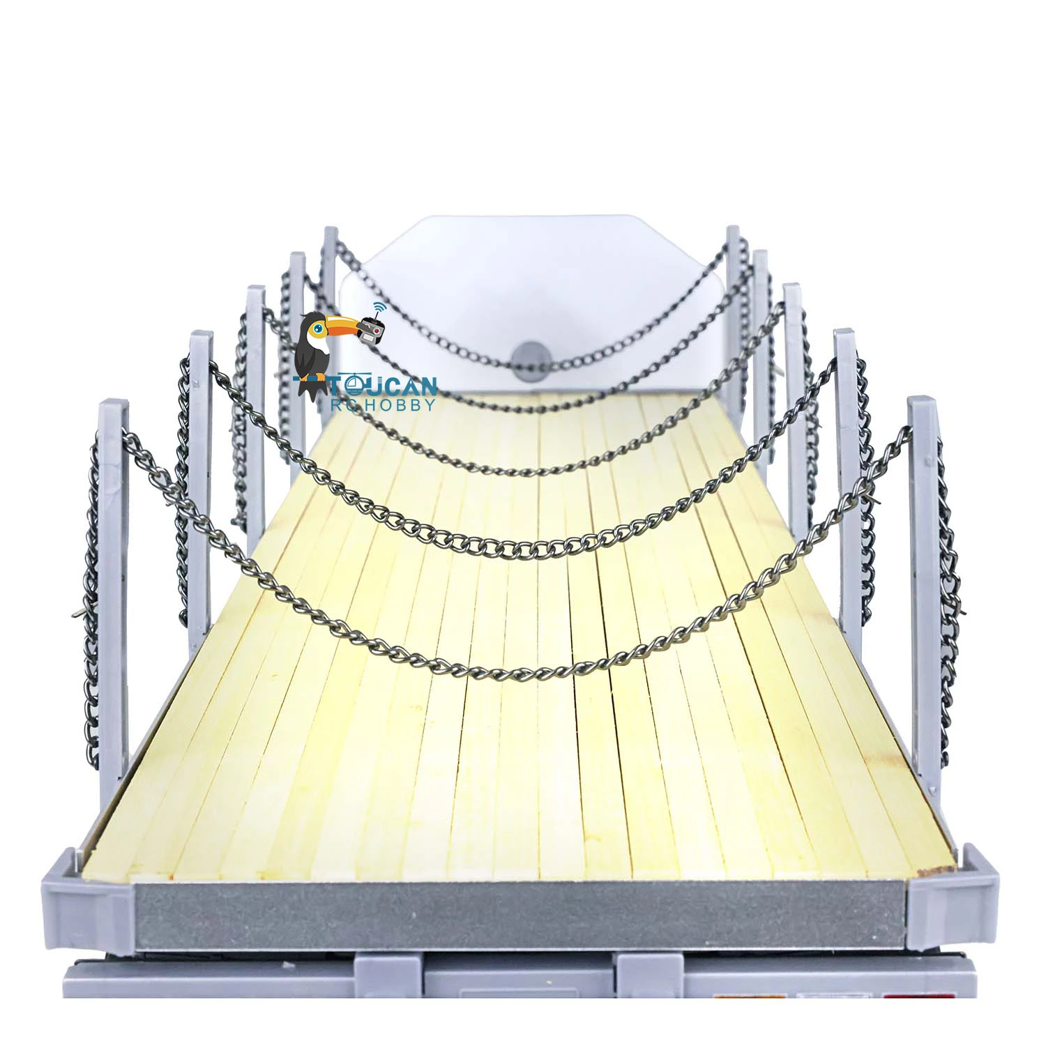 US Stock Toucan RC 1/14 2Axle Flatbed Semi Rimorchio RC Trattore Camion Per I Giocattoli FAI DA TE Tamiyaya Modello Th01024-Smt2