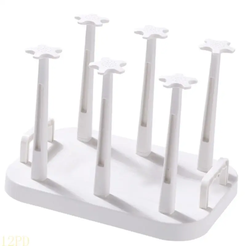 12PD Plastic Cup Drying Rack Saving Space Glass Cup Rack Glass Cup Drainer Holder
