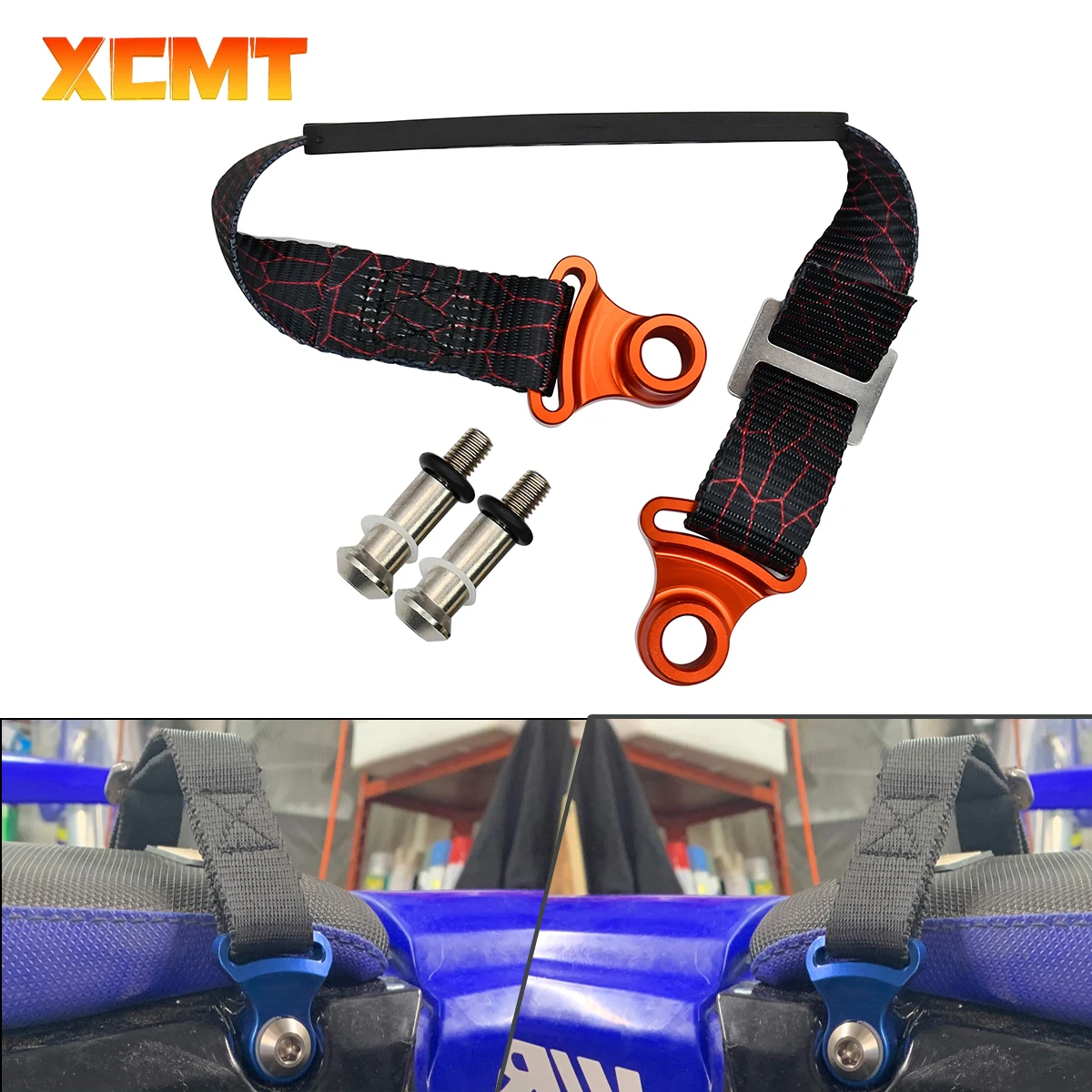 Motorcycle Rear Rescue Strap Pull Sling Belt Leashes For YAMAHA YZF YZFX For SUZUKI For HONDA CRF 150-250-350-450 2002-2019