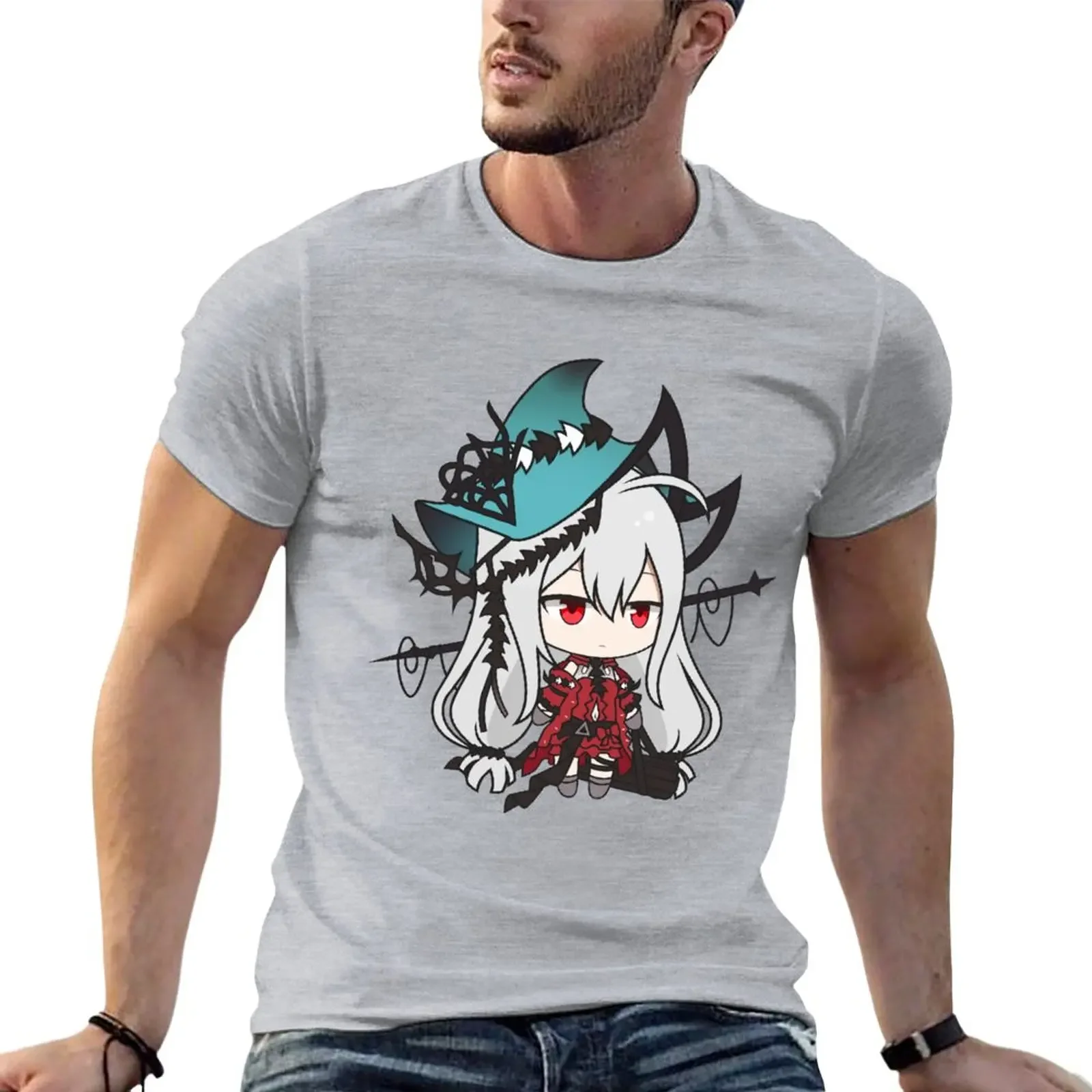 t shirt for men  The Corrupting Heart - Arknights T-Shirt  New Skadi animal print shirt for boys oversized t shirts