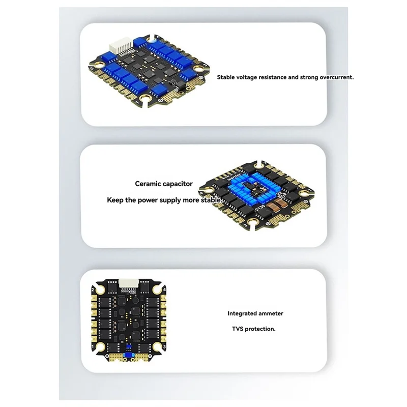 

3-8S 32Bit 75A 4-IN-1 ESC AA08-3075S 3075 V2 AM32 FPV 4-In-1 ESC Cross-Country ESC