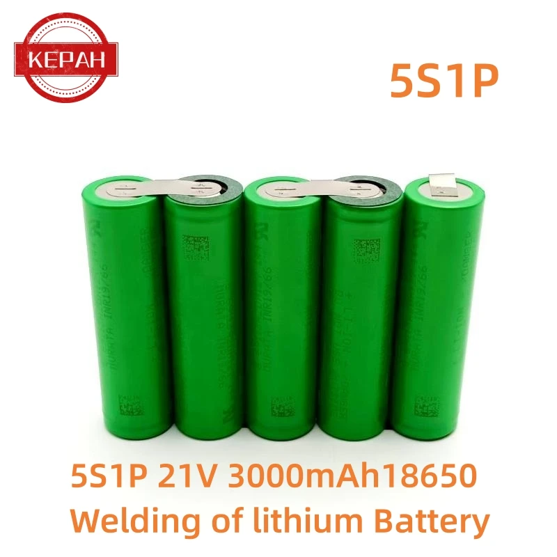 Paquete de batería VTC6 para destornillador de 18V, 3,7 V, 7,4 V, 12V, 16,8 V, 21v, US18650VTC6, batería de 3000mah, 30A, personalizada