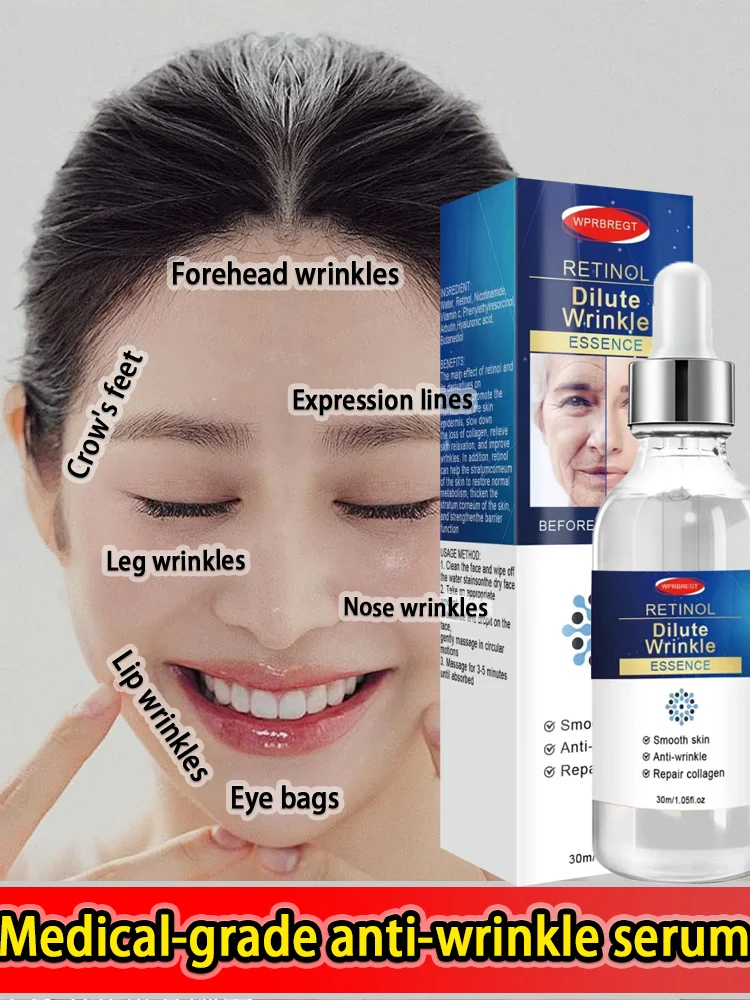 

Эссенция для лица против морщин, антивозрастная эссенция против морщин, осветляющая и укрепляющая, отбеливающая, увлажняющая, уход за кожей