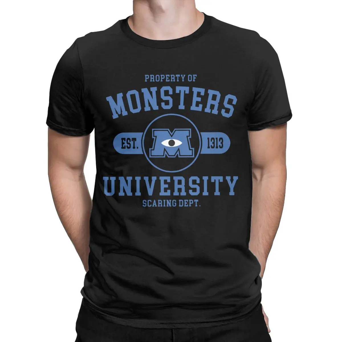 Men Monsters University Student Monsters Inc. T Shirt 100% Cotton Clothing Unique Round Neck Tee Shirt 4XL 5XL T-Shirts