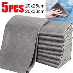 1/2/5PCS Thickened Magic Cleaning Cloth Lint Free Glass Wiping Cloth Reusable Car Window Mirror Rag No Watermark Kitchen Towel