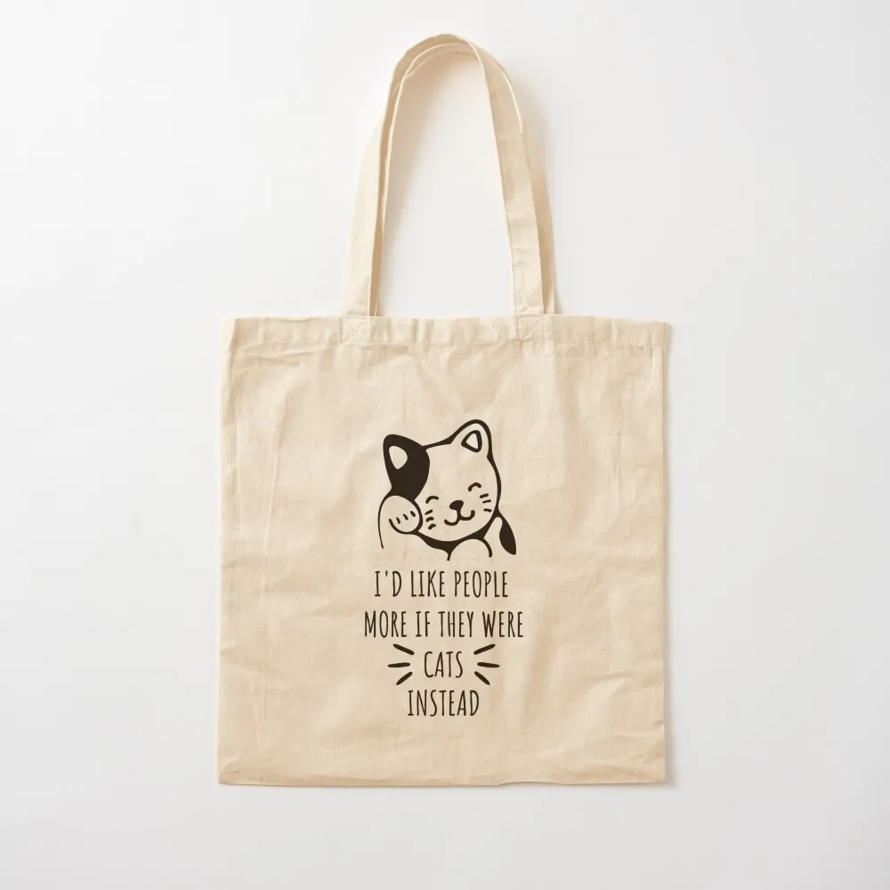 أستطيع أن أشخاص أكثر إذا كان قططًا بدلاً. حمل حقيبة الحقائب البيئية حقائب قماش حمل حقيبة الرجال شنطة هدايا