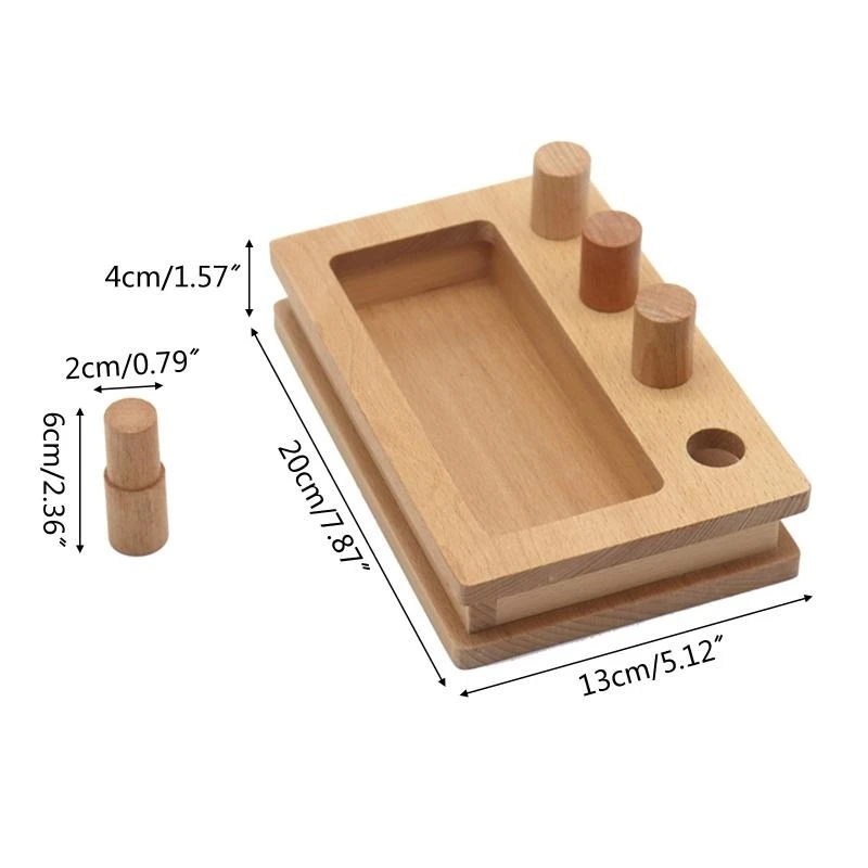 Leren puzzeldoos sorteercilinderdoos handtrainer speelgoed voor jongensmeisjes 3 15UB