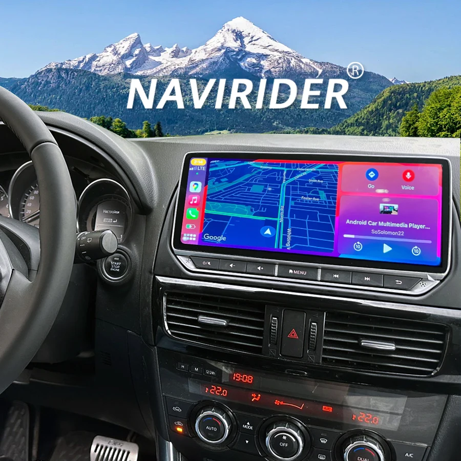 

NaviRider 10.25'' IPS SCREEN Speaker Android 13 Multimedia Autoradio Bluetooth Stereo For Mazda CX5 2013 2016 GPS Video Player