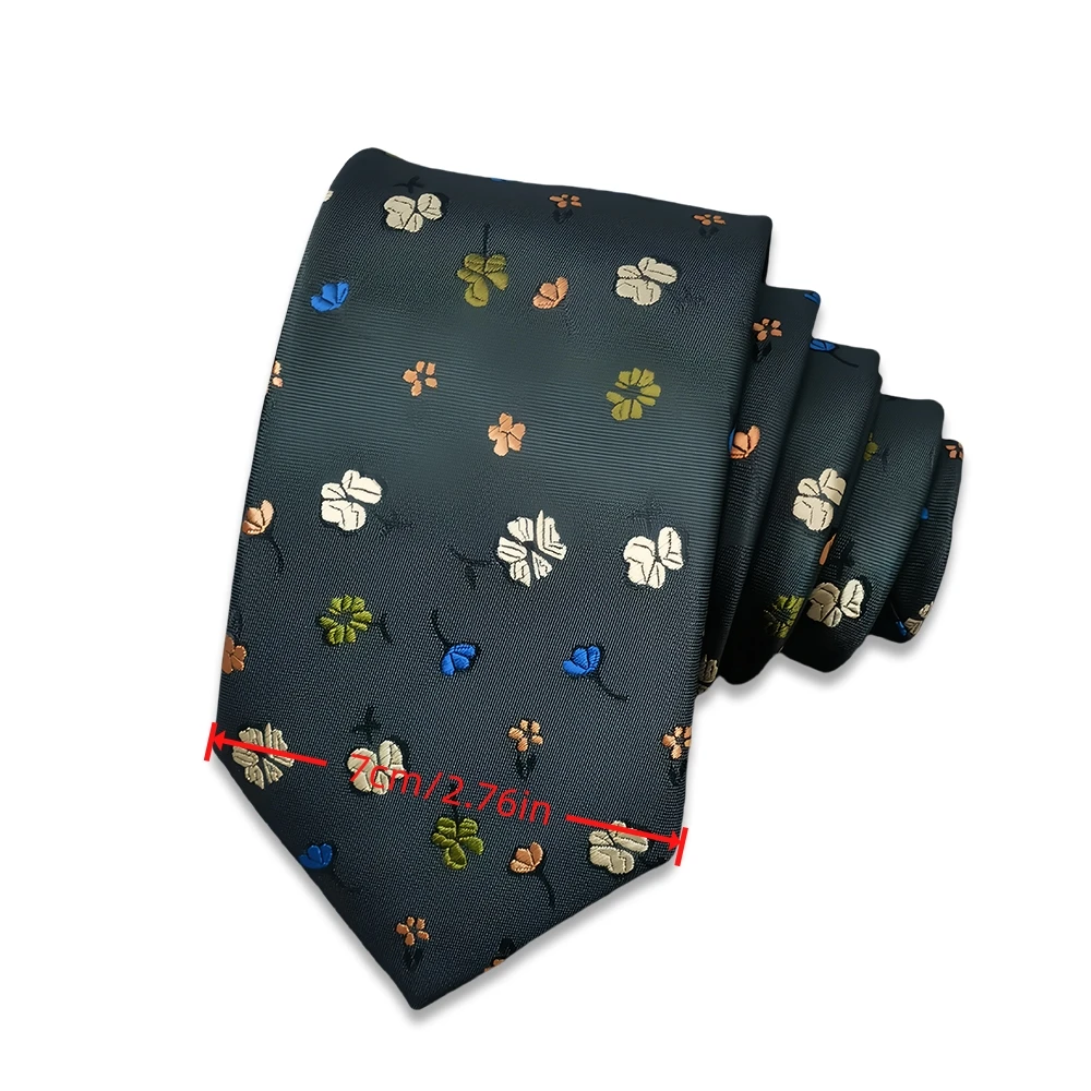 7 سنتيمتر ربطة عنق الأزهار للرجال أنيقة الطاووس الأزرق البط البري الرمادي أفضل بيع ربطة العنق الأعمال مكتب الإكسسوارات هدية