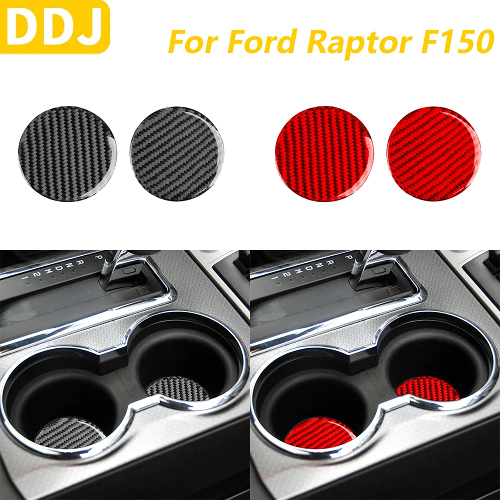 

Для Ford Raptor F150 2009-2014 настоящее углеродное волокно, переключатель передач, держатель для стакана с водой, панель, накладка, автомобильные аксессуары, декоративная наклейка