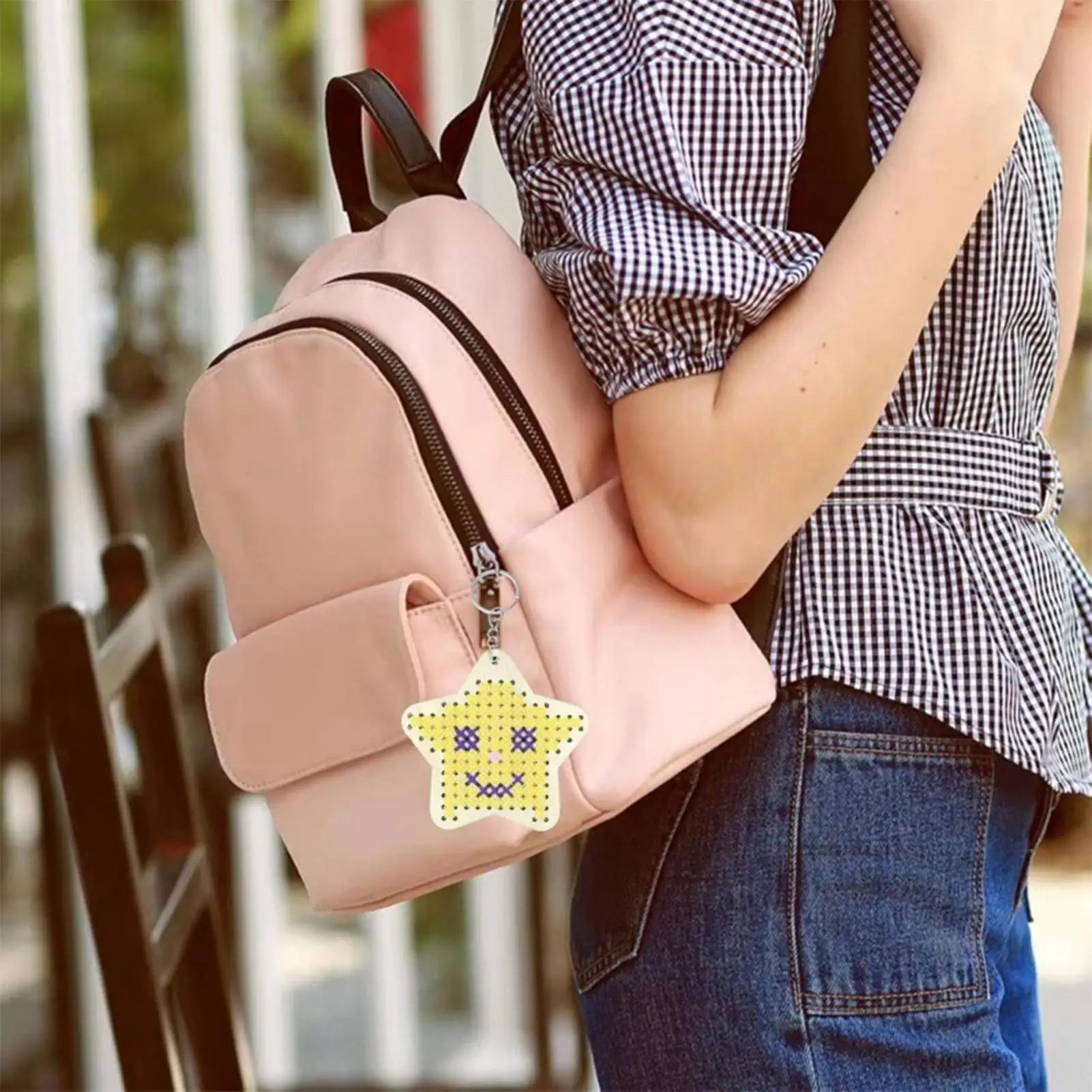 Borduurpakket voor kinderen Houten borduurpakket voor kinderen Ster Hartvorm Naaien Knutselen Kunst met draden Naalden voor thuis Studio Road