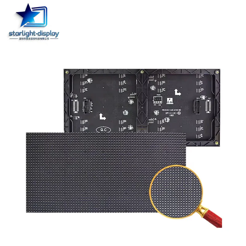 P5 Indoor SMD2121 Full Color LED Display Module 320x160mm Video Panel 64x32 Dots 1/16 Scan HUB75 Interface