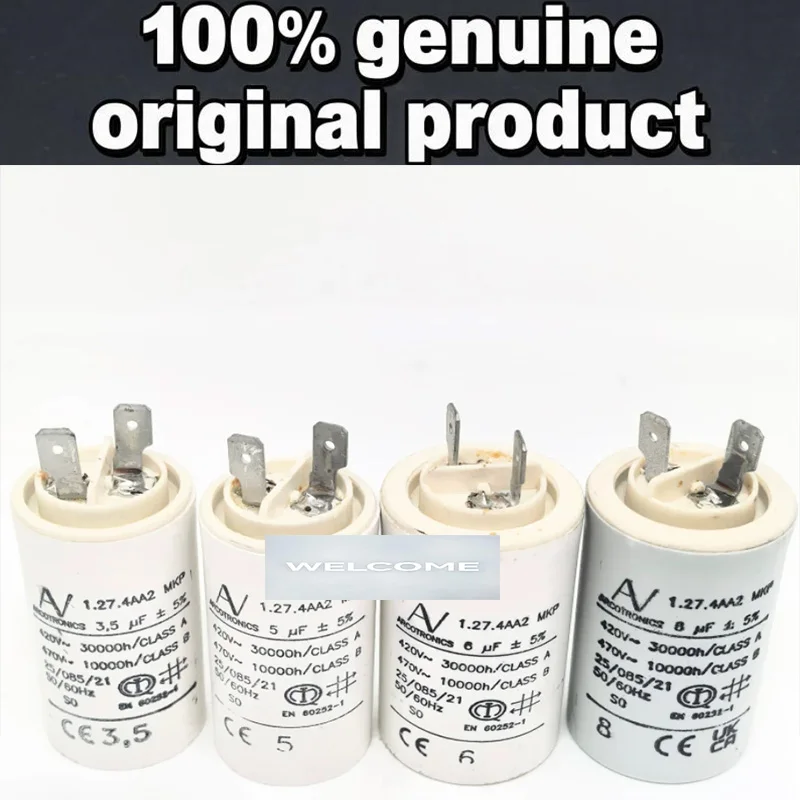 1pcs 100% Original ARCOTRONICS AV1.27.4AA2 MKP Starting Capacitor 6uF/5uF/8uF/3.5uF Suitable for ABB frequency converters