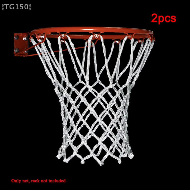 

Профессиональная пара баскетбольных сеток — всепогодные сетчатые петли для тренировок на открытом воздухе и аксессуаров для кольев