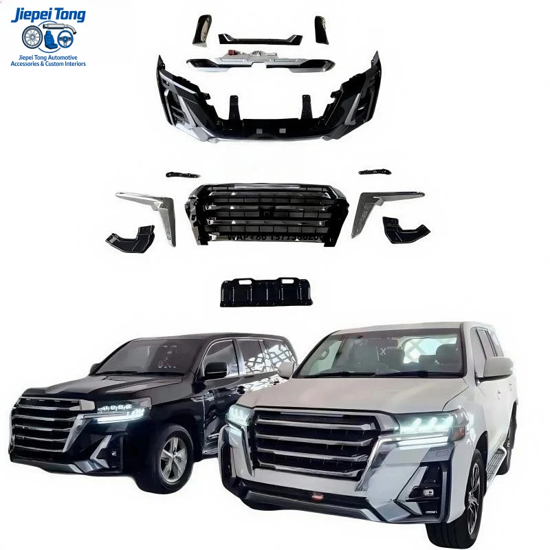 

and Rear Bumper LC200 Facelift Front Lip Body Kit for 2016 2017 2018 2019 2020