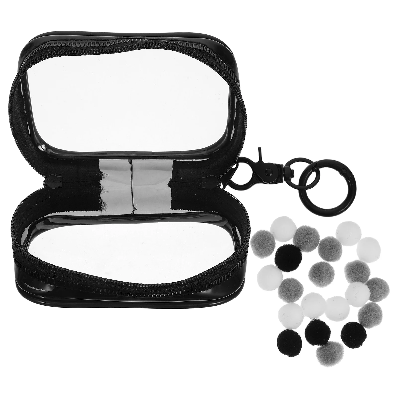 

Bag Clear Figure Display Case Keychain Figures Hanging Pvc with for Toy