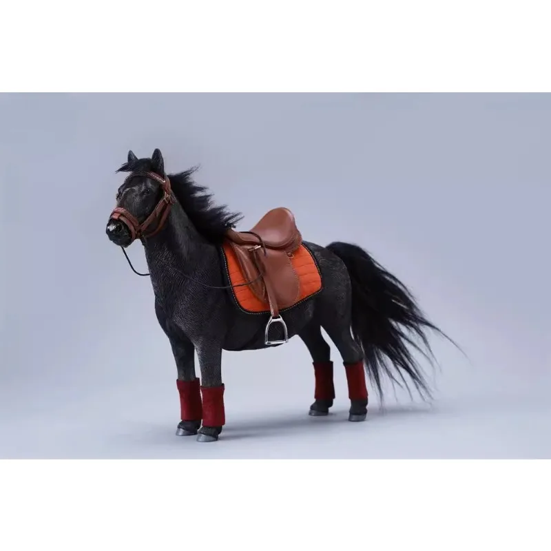 Handmade 1/6 Scale Pony Simulation Horse Cute Animal Model for 12" Soldier Action Figures Decoration Scene Props
