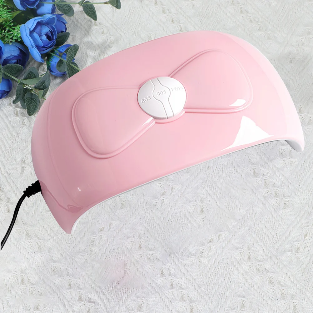 1PC 54W Bowknot Manicure Lamp Smart LED Screen Nail Lamp LED Dual Light Sources Nail Gel Dryer Portable USB Nail Lamp fo