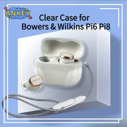 Case for Bowers & Wilkins Pi6 Pi8 Protective Transparent Clear TPU Covers Bluetooth Earphone Shell B&W Headphone Portable Shell