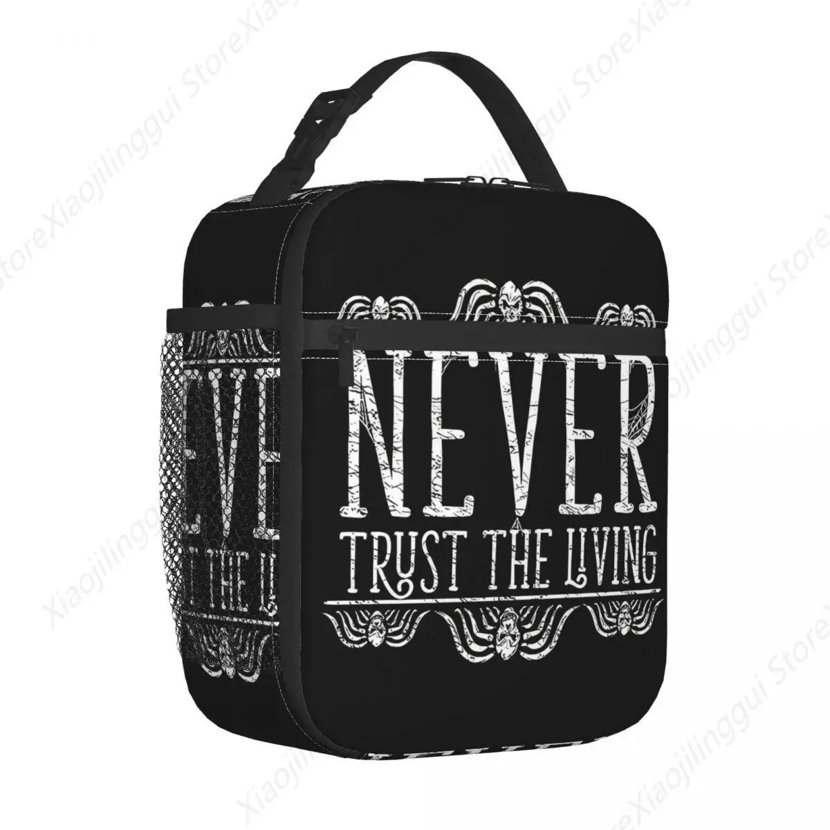 Insulated Lunch Box B-Beetlejuice Horror Movie Product Never Trust the Living Lunch Container Thermal Cooler Lunch Box School