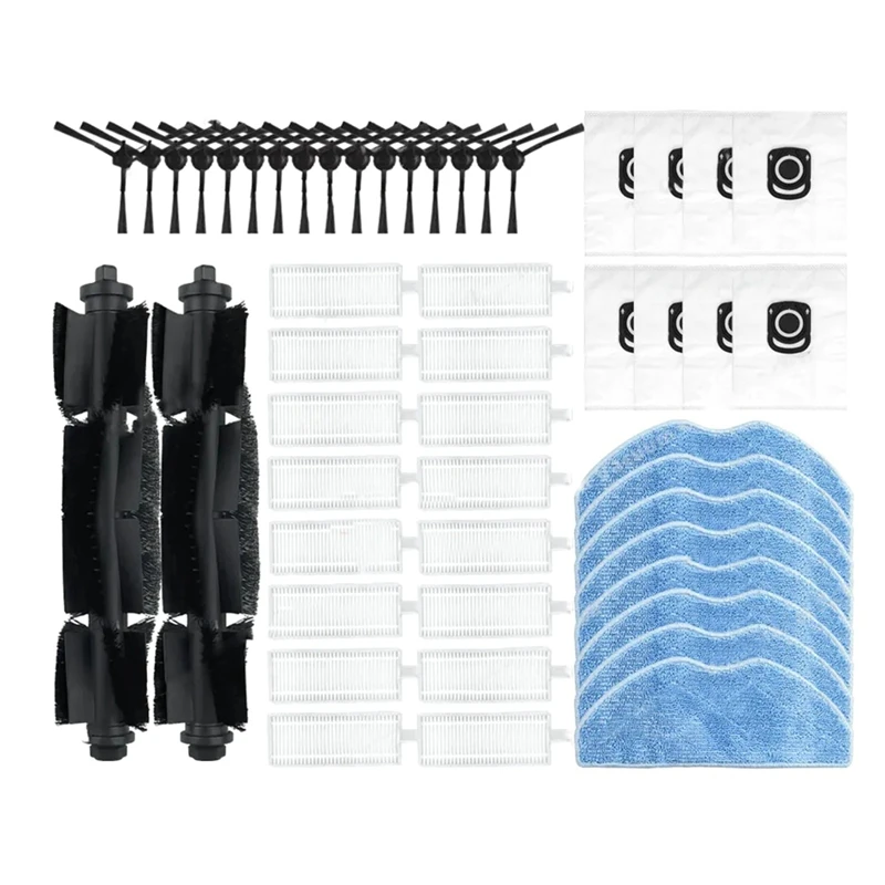 

A98I-For Tefal X-Plorer Serie 75 S+ Robot Vacuum Cleaner Roller Main Side Brush Hepa Filter Mop Cloth Accessories