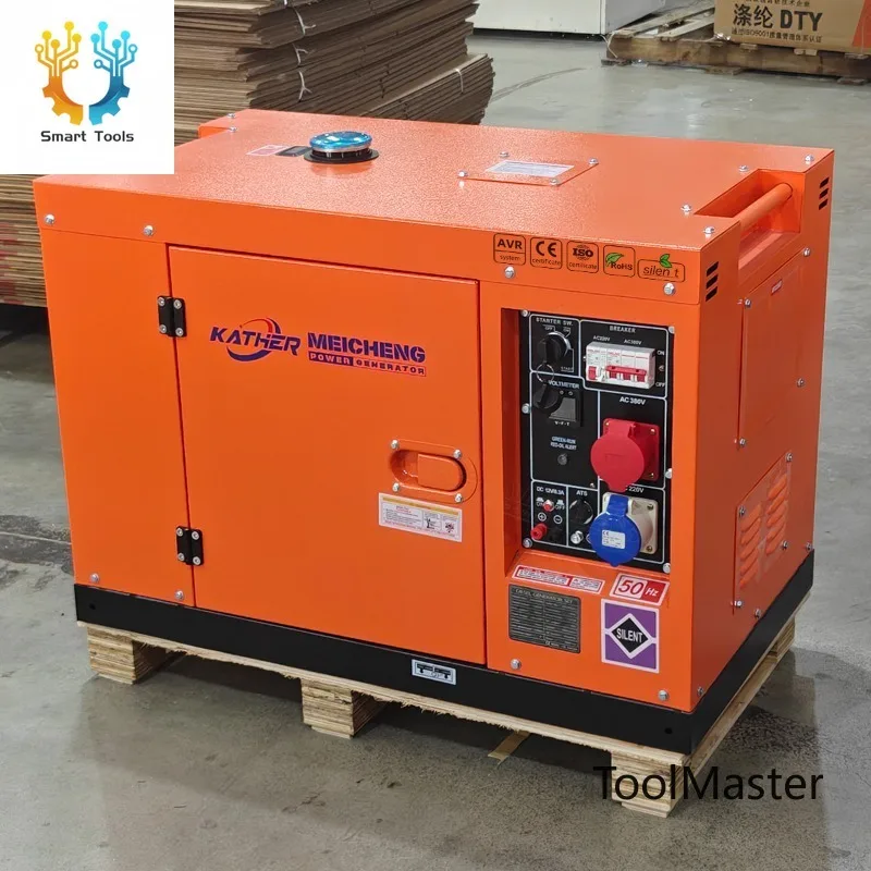 

【2026】KATHER 12KW 10KW 8KW 5KW Diesel Generator 5KVA 8KVA 10KVA Soundproof Portable Generator For Home 15KVA 20KVA Generador Ele
