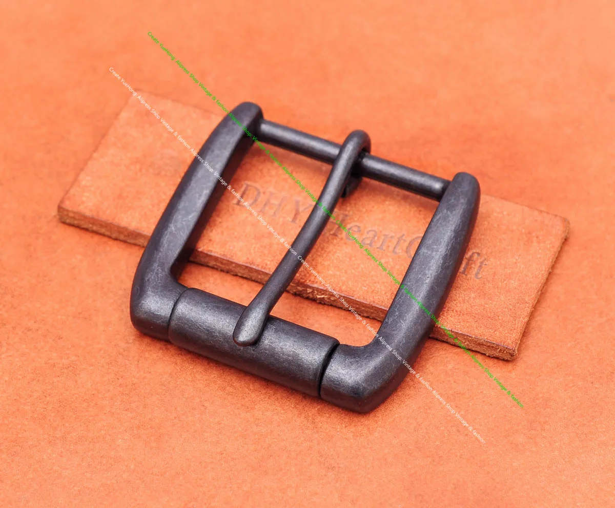 Strong Metal Solid Antique Black Classic Prong Pin Buckle Diy Leathercraft Jeans Western Belt Buckle Replacement Fit 40mm