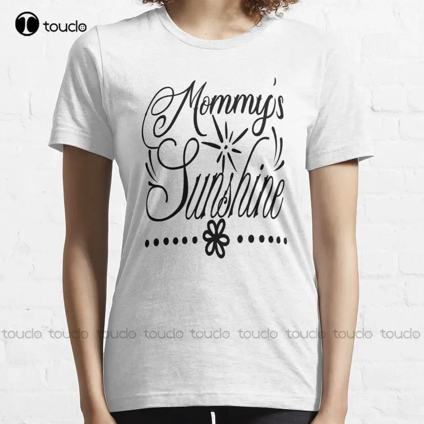 Mom: Mommys Sunshine Classic T-Shirt Black Shirts Fashion Creative Leisure Funny Harajuku T Shirts Digital Printing Tee Shirts