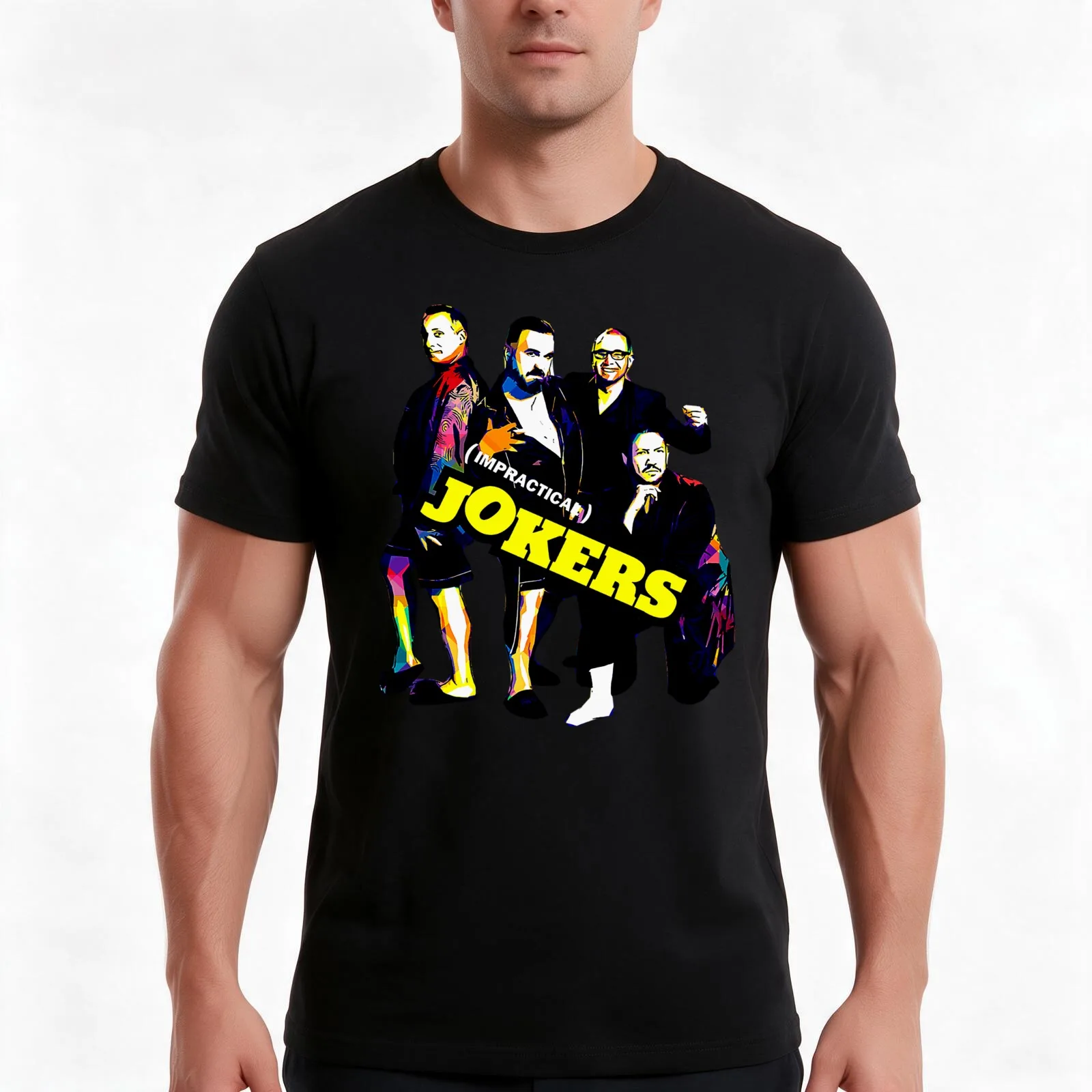 Impractical jokers I Brake For Sal Vulcano T-Shirt, Summer Casual Cotton Tee, Oversized Streetwear Tops, Vintage Graphic Print