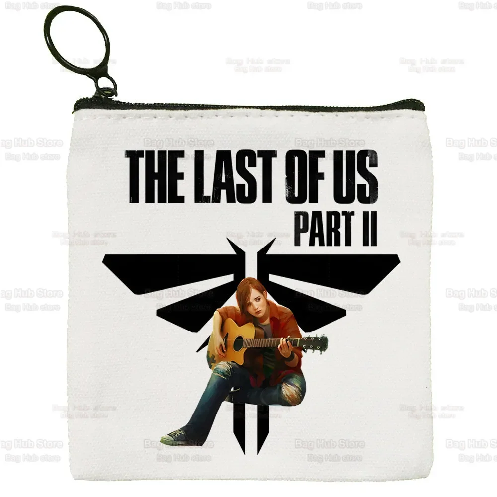 The Last of Us-monedero de lona Joel Ellie, bolsa de almacenamiento, Firefly, monedero para llaves de escenario infectadas