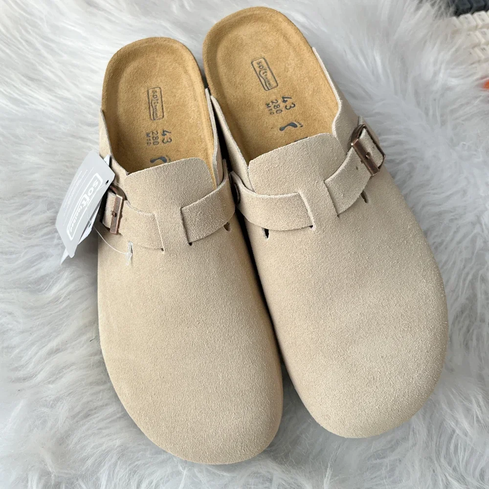 

Top Quality Leather For Women And Men Fashion Summer All-Match Boston Sandals Shoes Soft Footbed Sandals For Beach & Outdoor