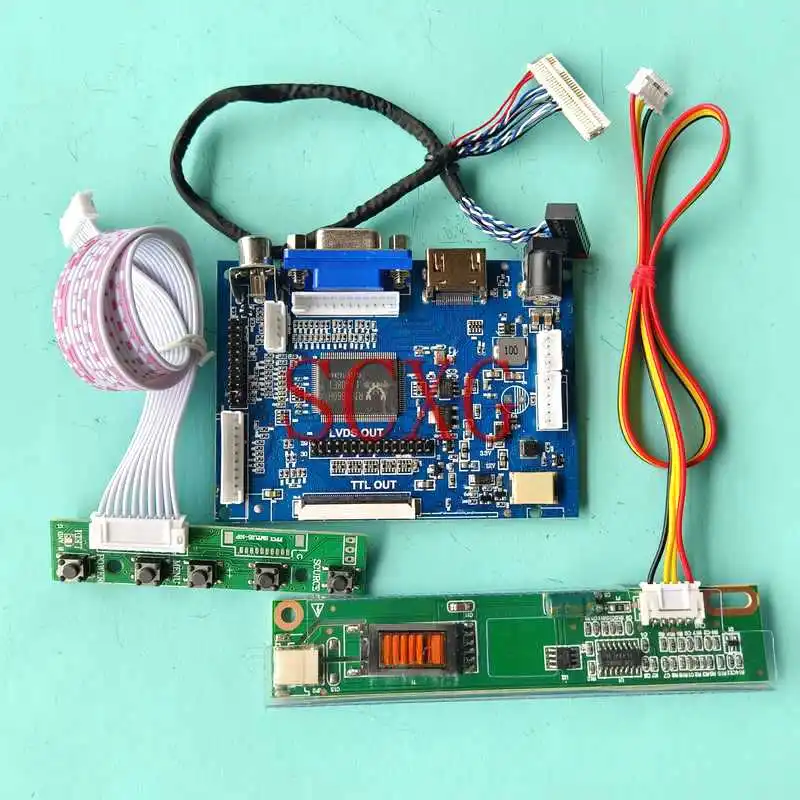 LED LCD Display Matrix Controller Board Fit LTN133AT01 LTN133W1 HDMI-Compatible AV VGA DIY Kit 1280*800 1CCFL 30 Pin LVDS 13.3