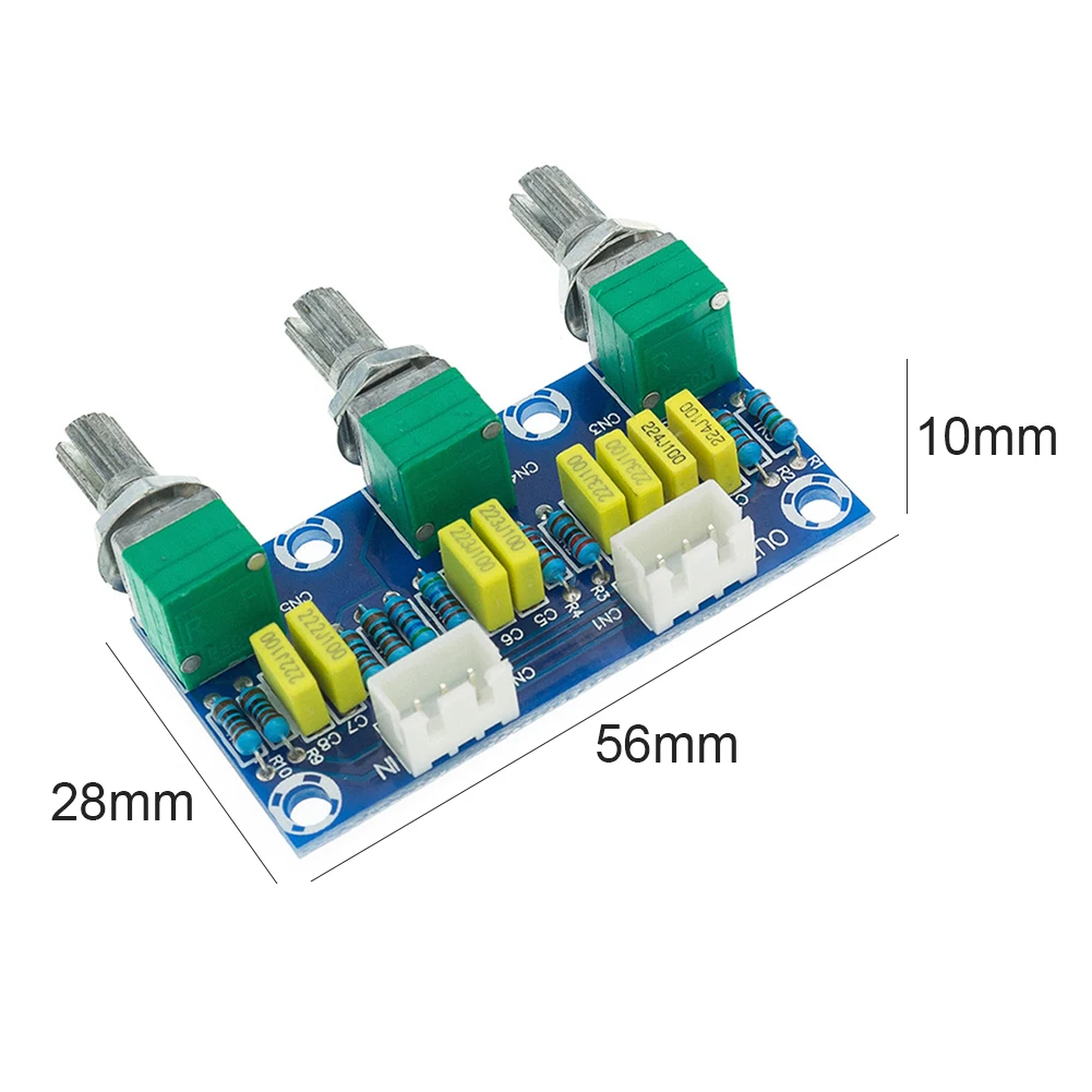 Placa de tono del módulo de preamplificador HiFi pasivo XH-M802 con control de volumen de graves agudos