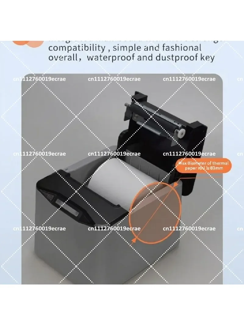 80mm Thermal Receipt Printer for Kitchen POS System Front Desk Bill Printing Restaurant Software Retail