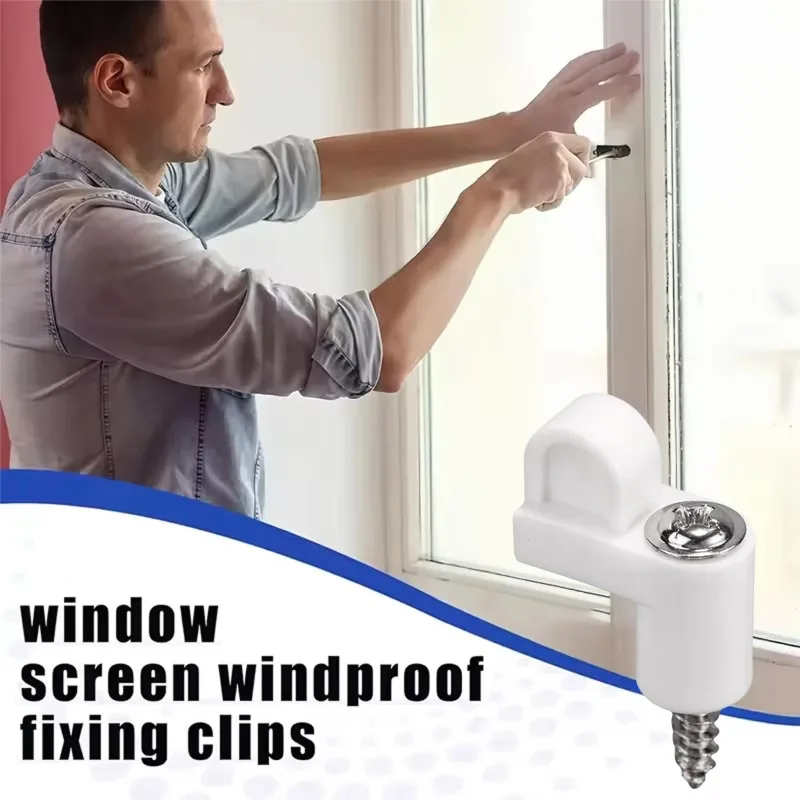 24-96PCS Window Screen Clips Screen Mesh Fasteners Replacement Clamps for Home Window Repair Installation and Hardware