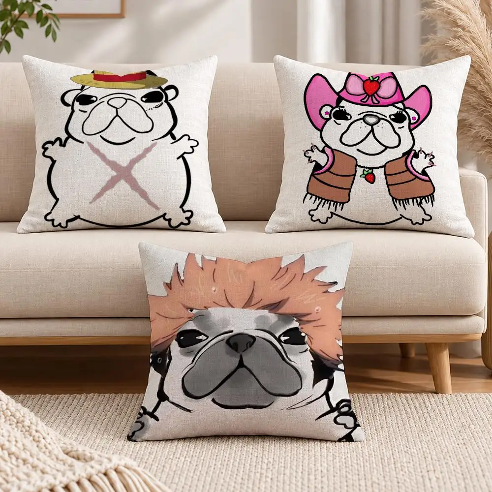 Meme Dog P-Pibble Cushion Cover Soft Short Cover Washable Sofa Bed Dorm Garden Home Office Chair Decor