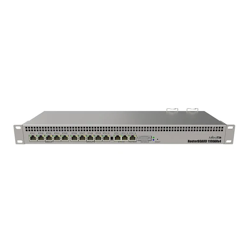 

MikroTik RB1100AHx4 RouterBOARD Dude Edition With 13 Gigabit Ethernet Ports, RS232 Serial Port And Dual Redundant Power Supplies