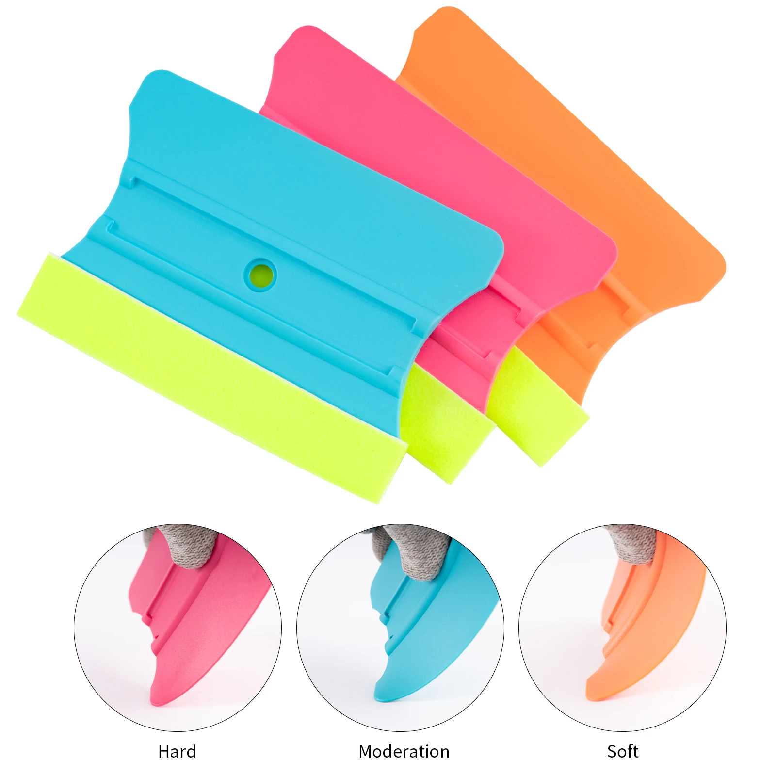 Plastic Squeegee Car Wrapping Scraper Vinyl Decal Sticker Tool Auto Window Film Wallpaper Installation Cleaning Auxiliary Tools