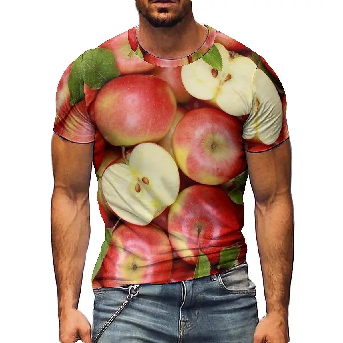 

Hawaiian Style Suburban Travel Men's 3D Printed Short-Sleeve T-Shirt - 3D Apparel for Gatherings with Smooth Texture