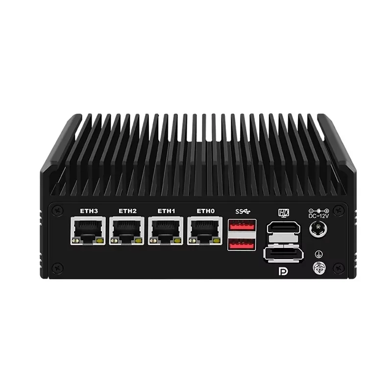 Il più recente router firewall solido 4 * i226-V 2.5G Intel i3 N305 N100 Mini PC senza ventola DDR4 PCIe3.0x4 MSATA 2 * HD + DP NAS pfSense Proxmox