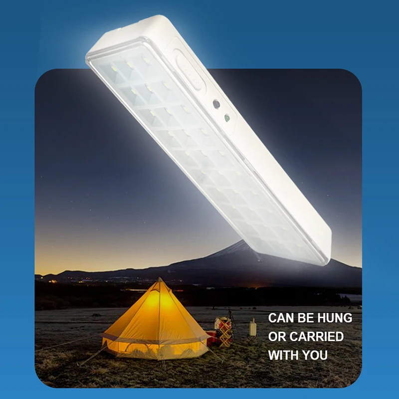 1-3pcs Dimmable 30LED Rechargeable Emergency Light Handheld Outdoor Night Repair Portable Camping Lamp Flashlight  Lighting